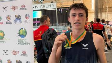 Camperdown's Aidan Conheady won gold with the Victorian under-17 men's team. Supplied picture 